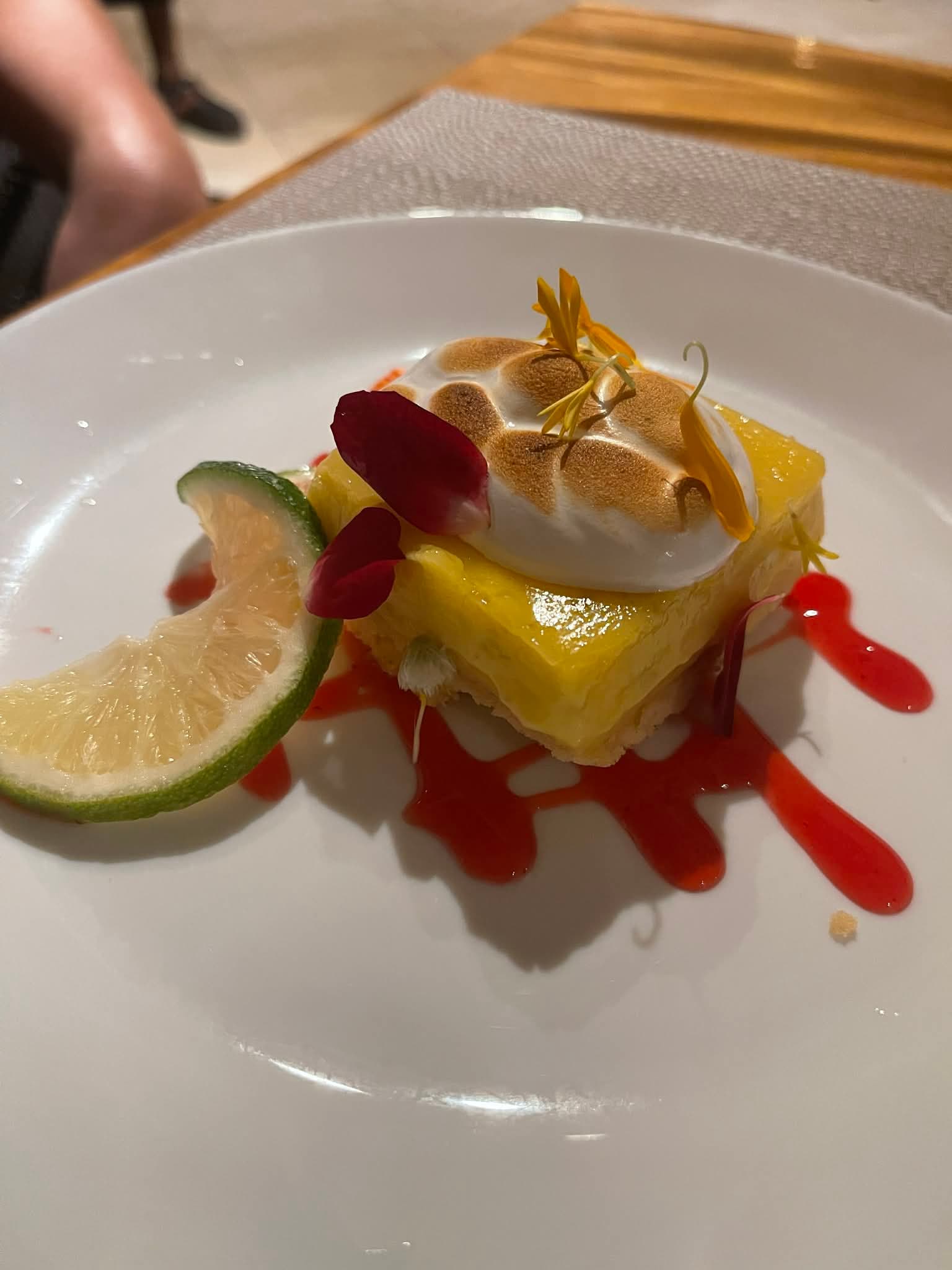 Lime meringue