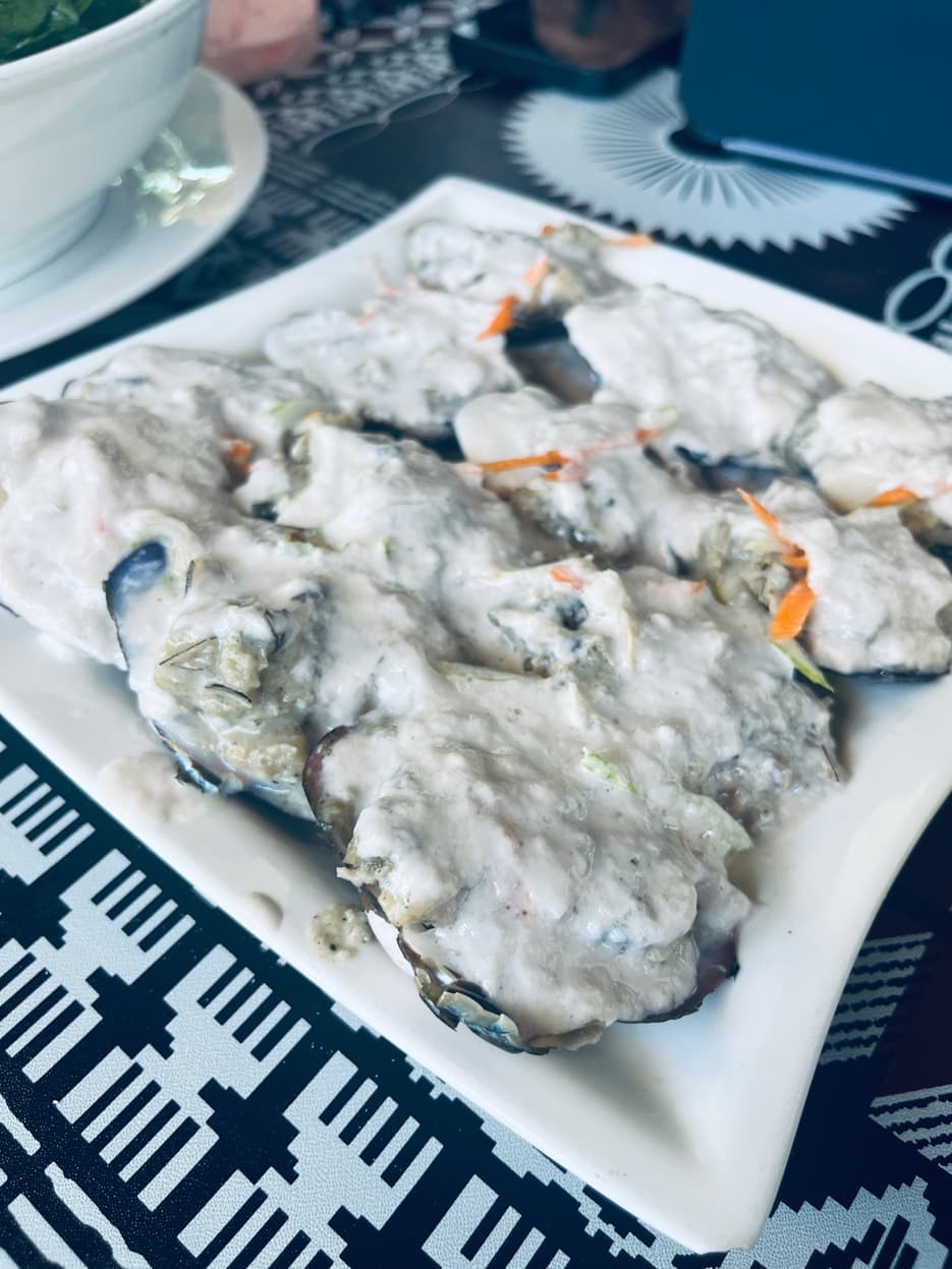 Kai in coconut cream