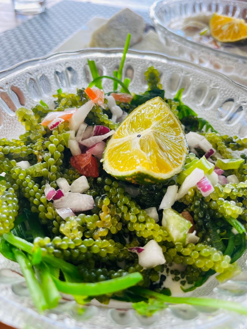 Nama (sea grapes) at Nui Grillz